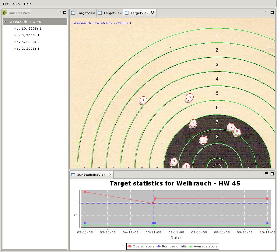 Version 0.0.3 with multiple target views + gun statistic view