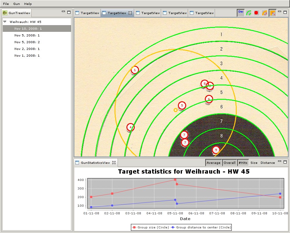 Version 0.0.4 with multiple target views + gun statistic view